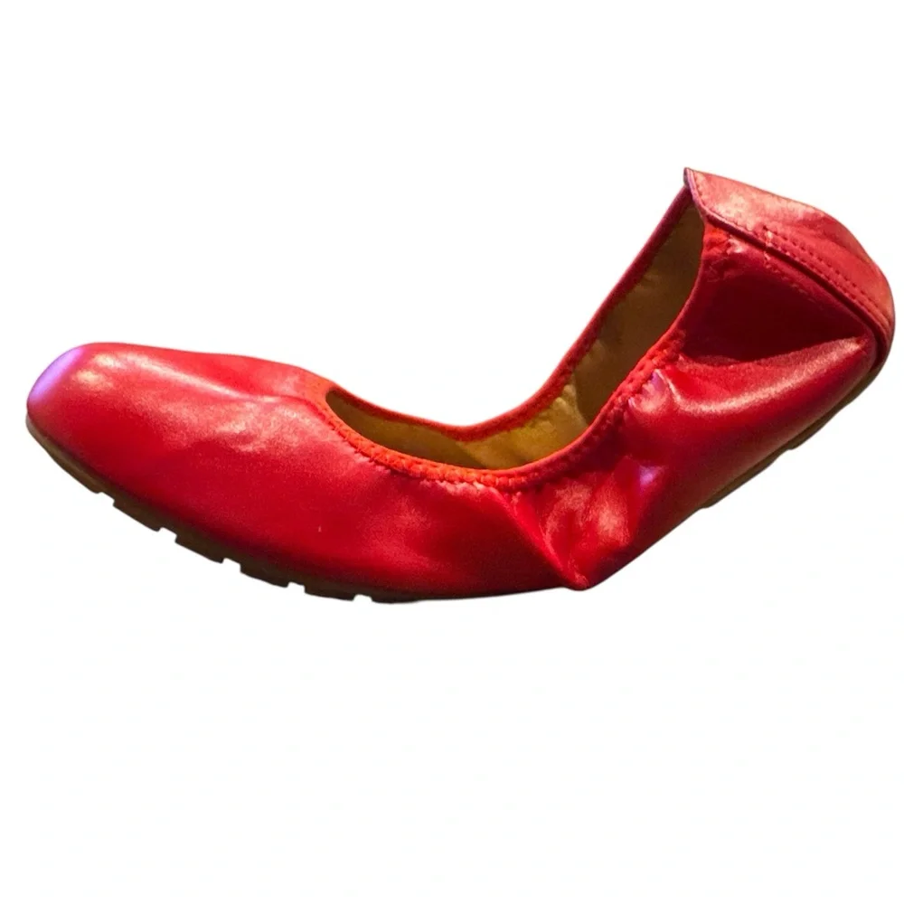 DREAM PAIRS Women's Foldable Ballerina‎ Flats Red Size 10